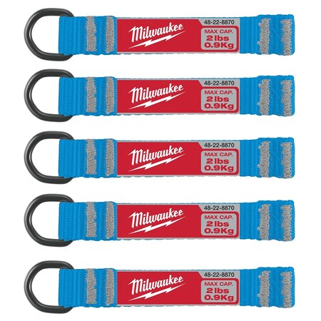 Milwaukee Tool 5pc 2lb D-Ring Web Attachment 48-22-8870